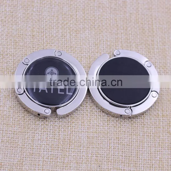 Best Selling Custom Logo Metal Purse Hanger /Bag Hanger/Table Top Bag Hanger