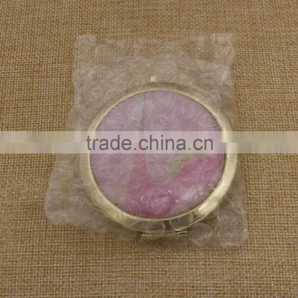 Promotion Gold Crystal Mirror Pocket/ Beautiful Makeup Compact Mirror Custom photo-6