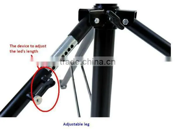 Max Height 4m Hand Winch Stand Adjustable Double Brace Led Light Stand/4m Tripod Light Stand photo-4