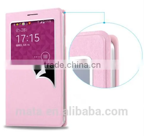 View Window Flip Leather Case With PC Cover For Samsung photo-6
