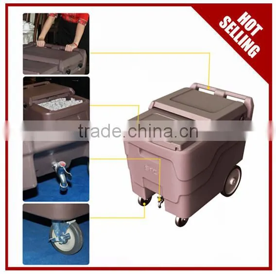 Hot Sell Durable PE Brown Ice Transport Carts With Wheels photo-2