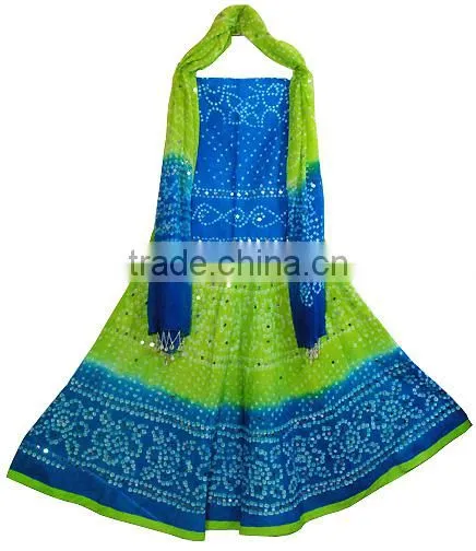Navratri Season Lehenga Chaniya Choli / Bandhani Bandhej Items