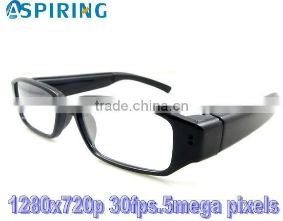 5 mega pixels CMOS camera HD 720P hd camera glasses