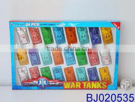 Cheap Small Plastic Toy Free Wheel Glider Pop up Army Tank Toy photo-3