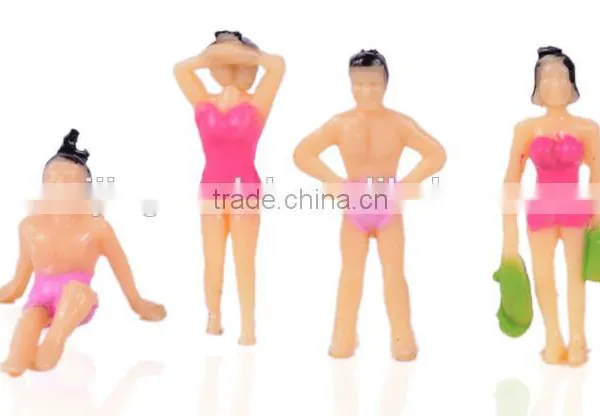 Model Swimming Figure, Scale Plastic Swimming Figure for 1/150, Plastic Mini Human Figures, Plastic 3d Swimming Figure photo-3