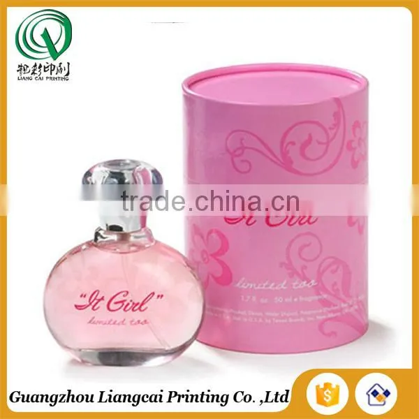Full Color Printing Recycled Customized Round Shape Perfume Packaging Round Box