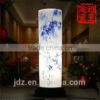 Eco-friendly White Ceramic Decorative Table Lamp With White Ceramic Shade