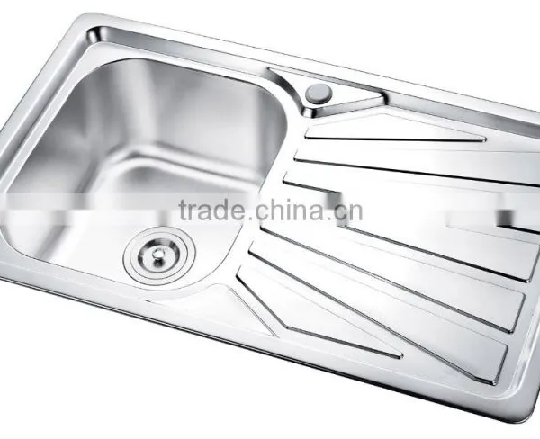 SC-108 Kitchenware With Drainer Heat Handmade Stainless Steel Sink Table photo-4