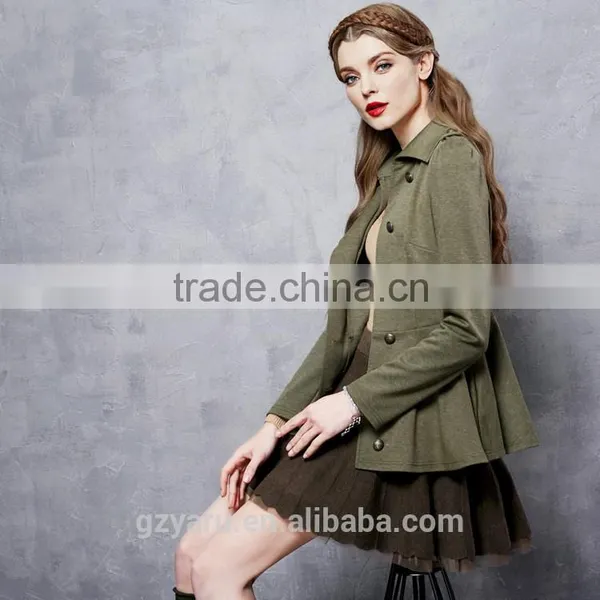 Latest Fashionable Ladies Vintage Lapel Cool Girls Slim Fit Ball Gown Short Coat Jackets for Women Spring Autumn Clothing photo-4