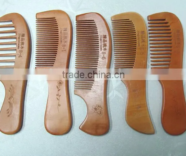 Hottest Keep Healthy Personalized Wide Tooth Natural Wooden Hair Brush Comb photo-3