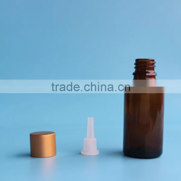 30ml Glass Amber Essential Oil Bottle With Orifice Reducer and Screw Cap photo-3