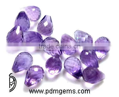Amethyst Teardrop Cut Faceted Lot For Silver Pendant From Wholesaler photo-2