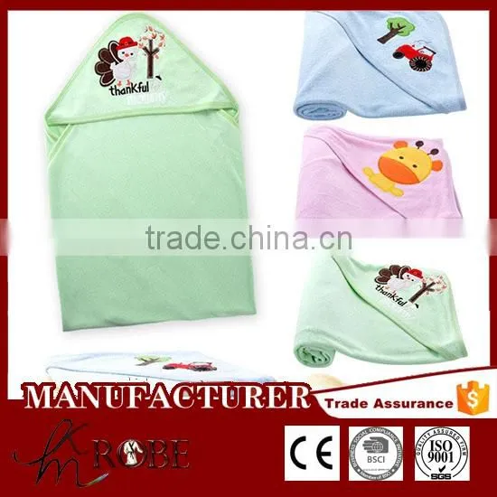 Embroidered Baby Blanket Cotton Terry Cloth Blanket photo-2