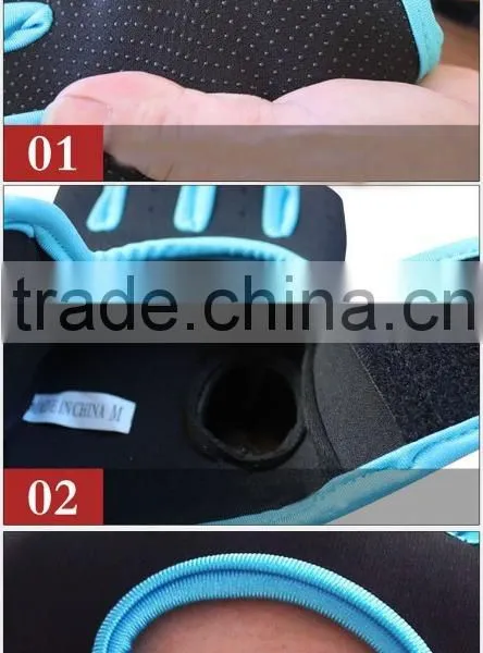 Diving Work Cut Resistant Protective Gloves;Half of Fingers Bike Gloves photo-4