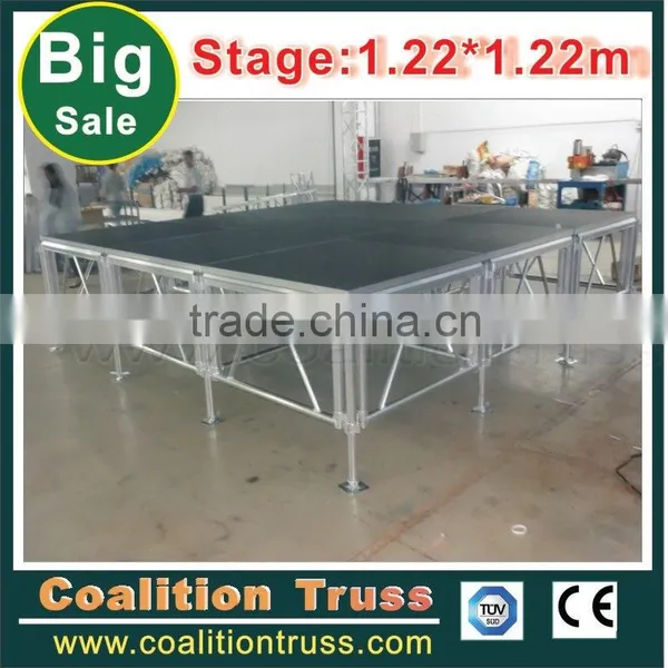 Factory Price Portable Aluminum Portable Dance Plywood Stage