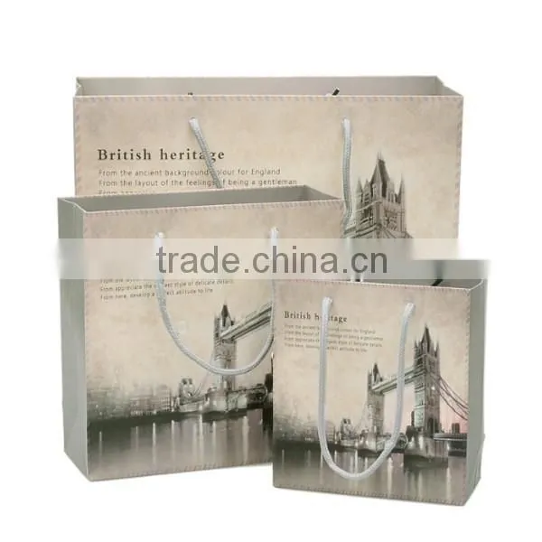 Romantic Famous View Of Europe Paper Gift Bag photo-3
