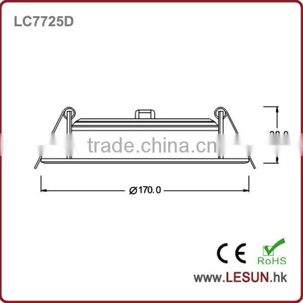 15W Recessed Led Round Panel Downlight LC7726D photo-6