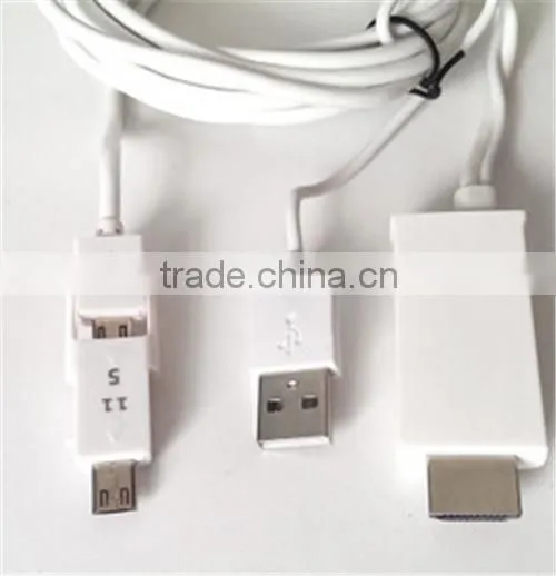 Micro Usb 11pin MHL Cable Blister Packing 3m photo-4