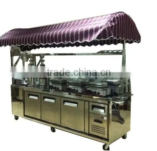 Mobile Hamburgers Carts Food Vending Truck Cart for Crepe Maker Sale photo-5