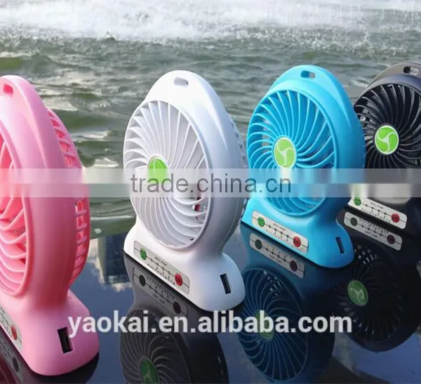 3 Speed Promotion Portable USB Mini Fan Handheld Cooler Cooling Fan Rechargeable Battery photo-6