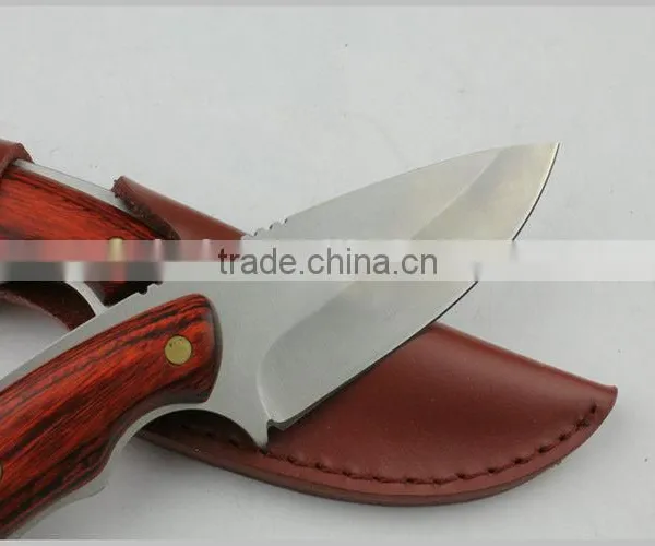 OEM Outdoor Hunting Knife With Wood Handle photo-5