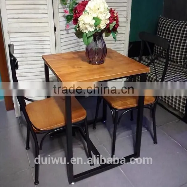 Foshan Supplier Wooden Restaurant Fast Food Table and Chairs photo-5