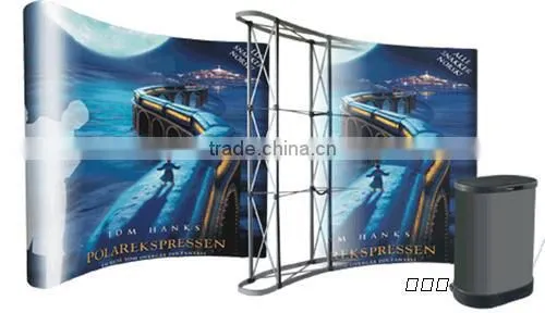 3*3 3*4 Aluminum Type Folding Spring Pop up Banner Stand, Trade Show Pop up Backdrop Display Wall photo-2