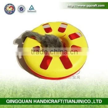 QQ Pet Factory Cat Toy Sisal Scratch With Colorful Feather Sisal Ball Cat Toy photo-5