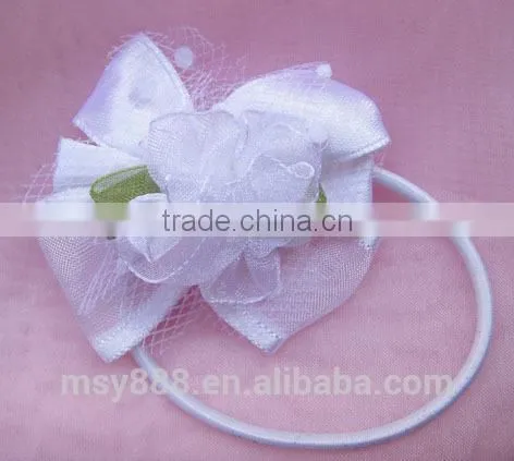Hair Wraps Polyester Ribbon Bows Fabric Pull Bows photo-3