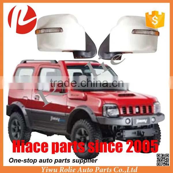 Refit Turning Spare Auto Body Parts Electric Automatic Foldable JIMNY Side Rear View LED Light Mirror
