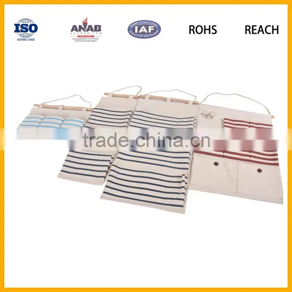 High Quality Low Price 100% Cotton Canvas Hanging Bag Storage Bag Wall Organizer photo-5