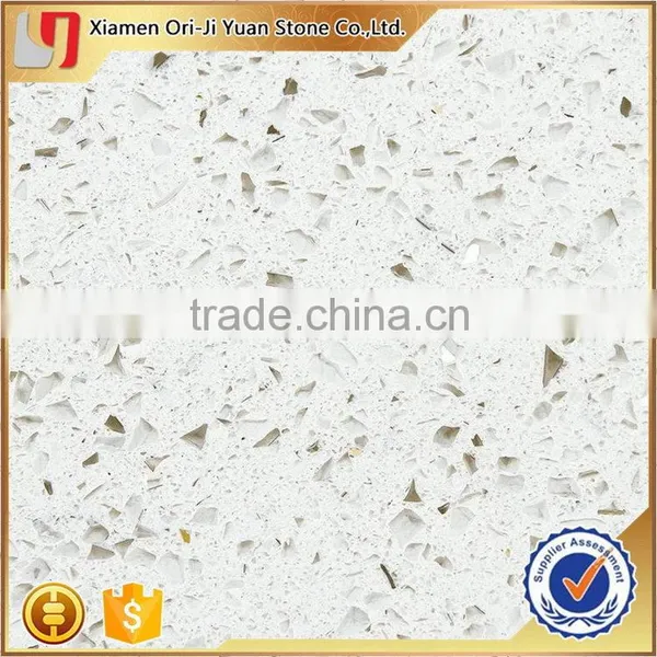 Best Quality Promotional China Pure Grey Quartz Stone Countertops photo-2
