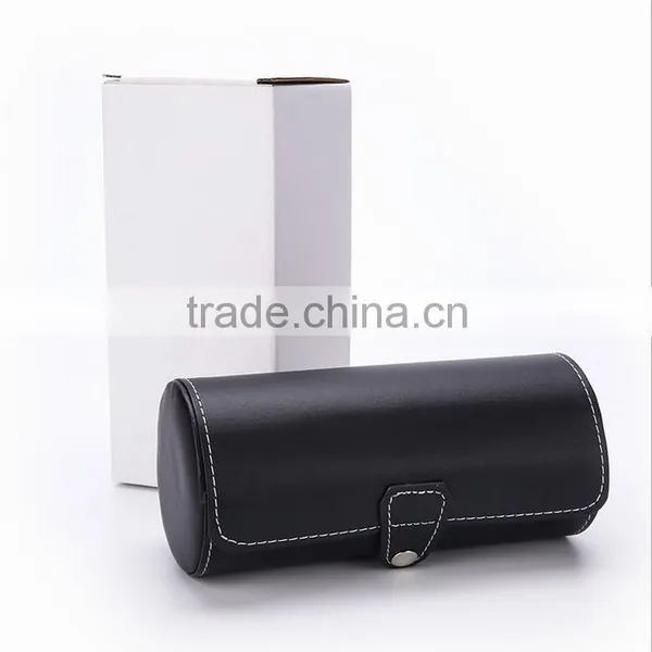 China Leather Factory Wholesale Custom Luxury Watch Box, Cylindrical Gift Box photo-2