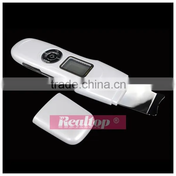 Electric Facial Cleanser LCD Screen Rechargeable Ultrasonic Waves Ion Ems Massage Face Skin Scrubber Peeling Machine photo-6