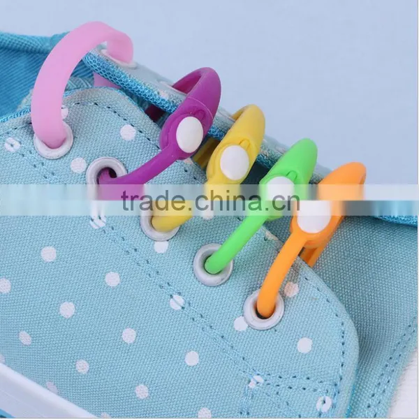 For Men Women All Sneakers Lazy Silicone Elastic Plastics Tie Shoes Fluorescent Shoelace Hot