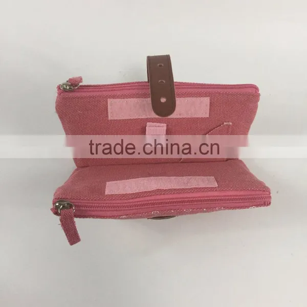 2016 New Promotional Cute Canvas Student Pencil Bag Pen Case Stationery Pouch Pencil Box With Zipper Lock Free Shipping photo-3