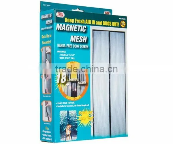 Kawachi New Magic Curtain Door Mesh Magnetic Fastening Hands Free Fly Bug Insect Screen photo-6