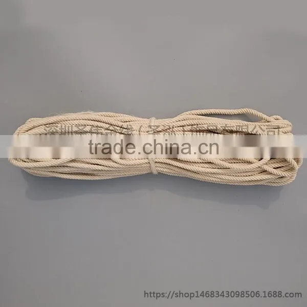 3 Strand Natural Pure Cotton Rope Braided Twisted Cord Custom Size photo-5