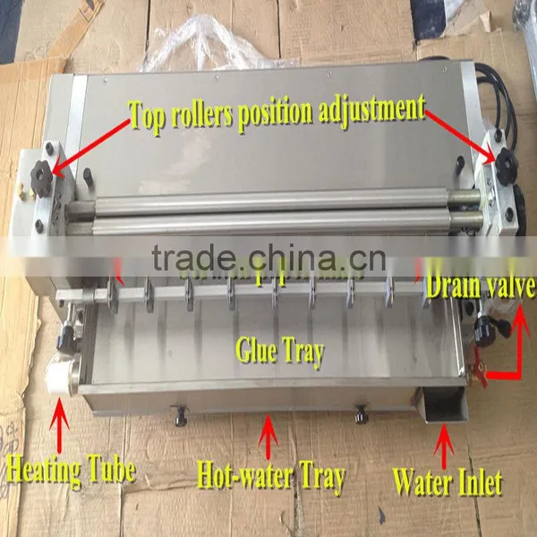 29inch Desktop Manual Paper Gluing Machine Glue Applicator Machine/ Hot Snd Cold Making Gluing Machine photo-3