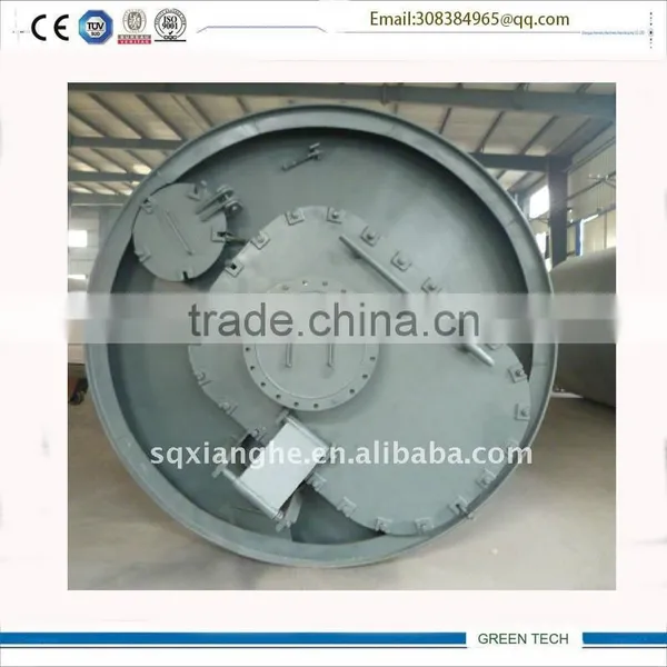 Hot Selling Pollution Free Twenty Tons Capacity Auto Discharging Style Waste Plastic / Rubber Pyrolysis Line photo-3