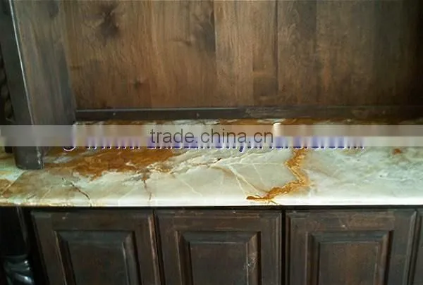 Handemade Good Price LIGHT LIGHT GREEN ONYX COUNTERTOPS photo-4