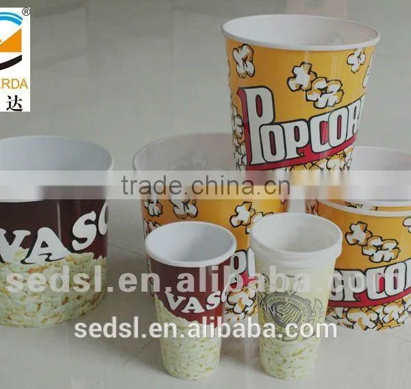 PP Popcorn Bucket Customer Design Plastic Cheap Popcorn Box, Popcorn Can photo-2