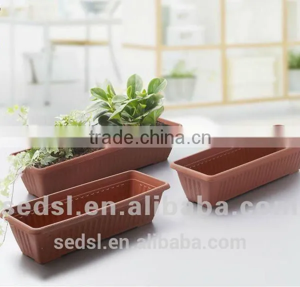 PP Plastic Type and Not Coated Finishing Plastic Vegetable Planter