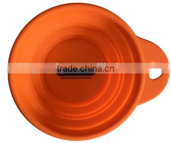 Wholesale Factory Pet's Gift Pure Silicone Dog Bowl With Custom Logo photo-5