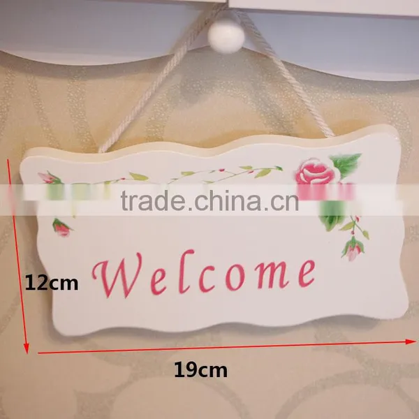 Welcome Card Handmade Wood Doorplate photo-2