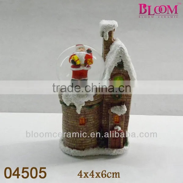 Santa Design Resin Custom Water Globe