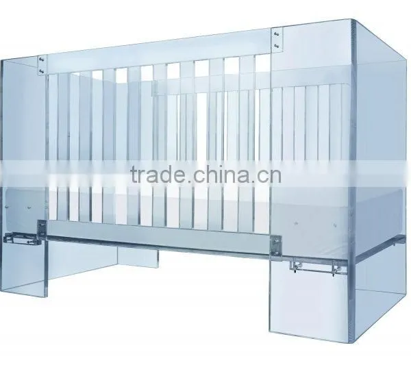China Manufacturer Wholesale Acrylic Baby Crib Attached Bed/baby Bed photo-2