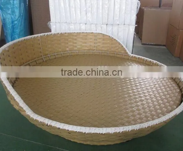 Round Rattan Outdoor Bed Outdoor Swing photo-3