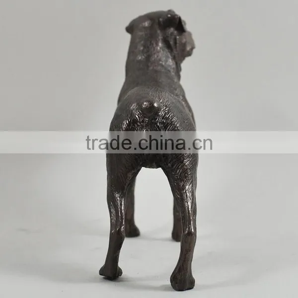Life Size Animal Metal Sculpture Bronze Dog Rottweiler Statue for Sale photo-3