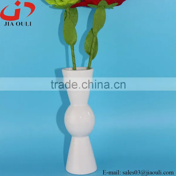 Popular Hot Sale White Small Ceramic Handicraft Vase, Ceramic Vase photo-4